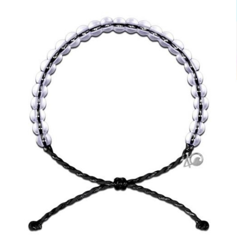 4ocean Shark Bracelet Black Adjustable Limited Edition